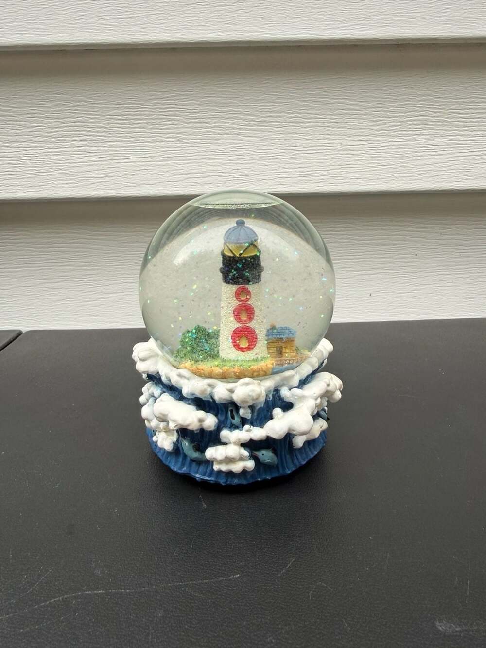 Vintage Lighthouse Musical Snow Globe Plays By The Beautiful Sea